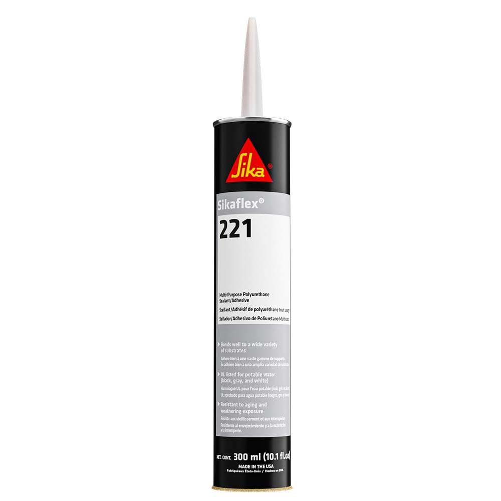 Sika Sikaflex 221 Multi-Purpose Polyurethane Sealant/Adhesive - 10.3oz(300ml) Cartridge - Black [90893] - First Stop Marine