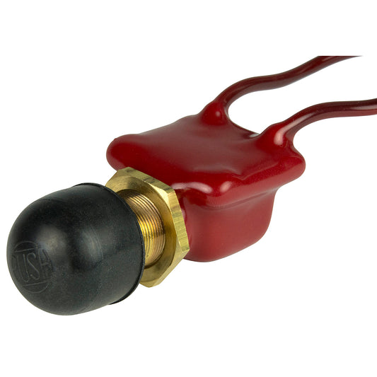 BEP 2-Position SPST PVC Coated Push Button Switch - OFF/(ON) [1001506] - First Stop Marine