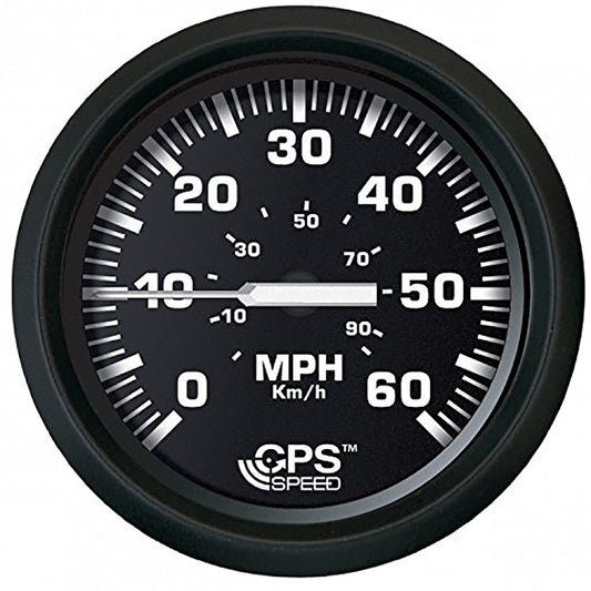 Faria Euro Black 4" Speedometer 60MPH (GPS) [32816] - First Stop Marine