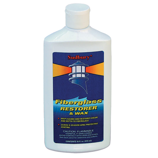 Sudbury One Step Fiberglass Restorer  Wax - 16oz Liquid [413] - First Stop Marine