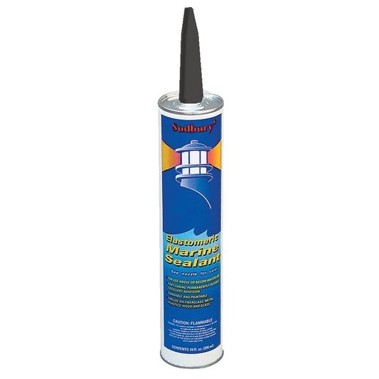 Sudbury Elastomeric Marine Sealant - 10oz Cartridge - Black [302] - First Stop Marine