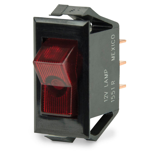 BEP Illuminated SPST Rocker Switch - Red LED - 12V - OFF/ON [1001705] - First Stop Marine