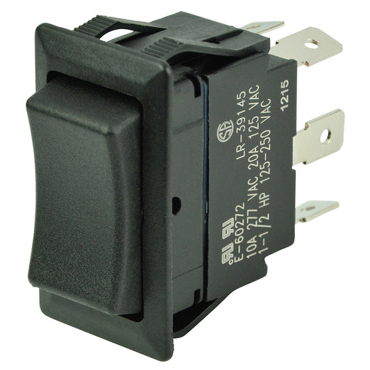 BEP DPDT Rocker Switch - 12V/24V - (ON)/OFF/(ON) [1001713] - First Stop Marine