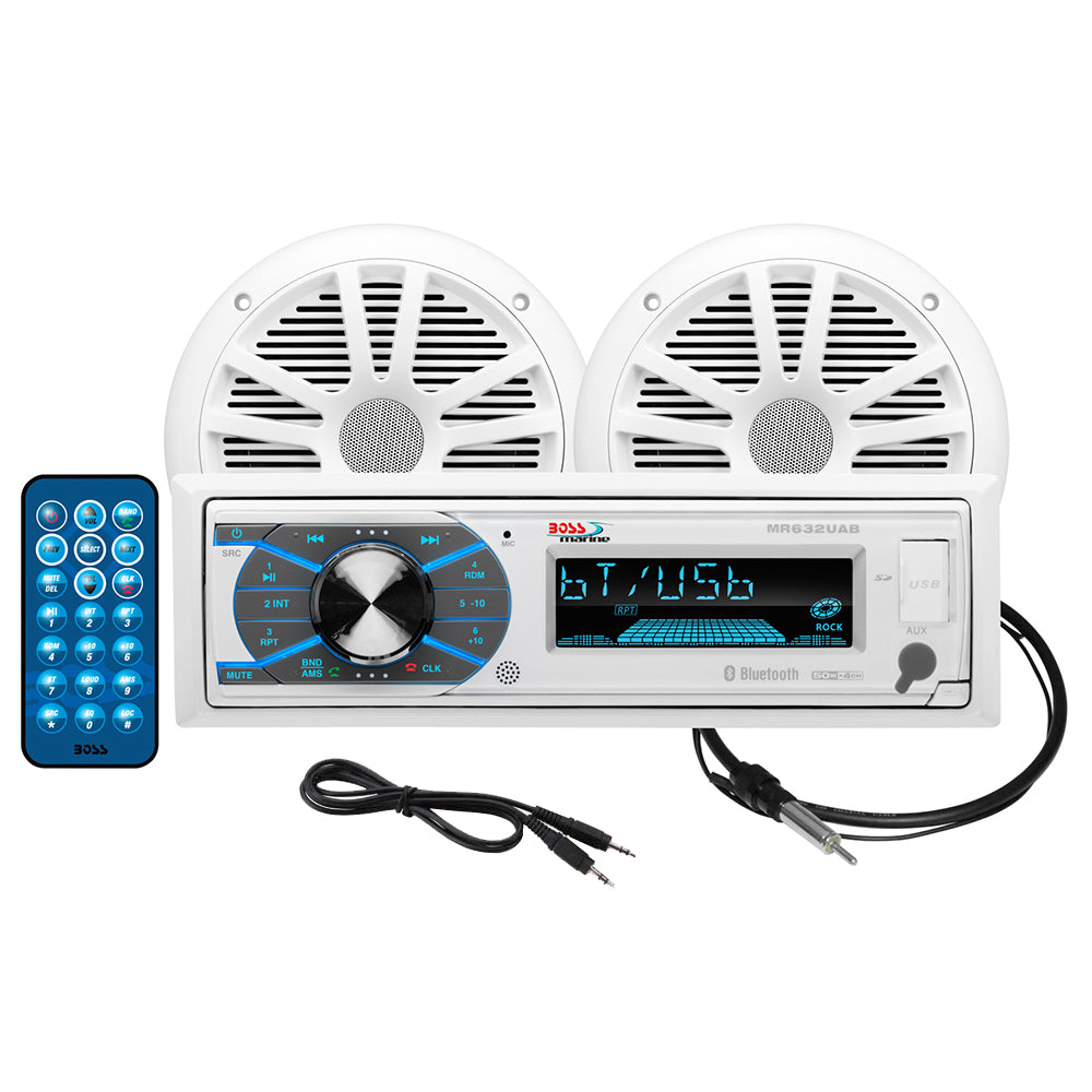 Boss Audio MCK632WB.6 Marine Stereo  6.5" Speaker Kit - White [MCK632WB.6] - First Stop Marine