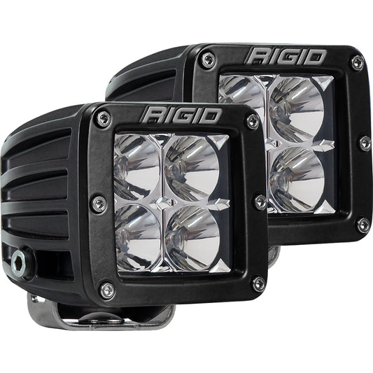 RIGID Industries D-Series PRO Hybrid-Flood LED - Pair - Black [202113] - First Stop Marine