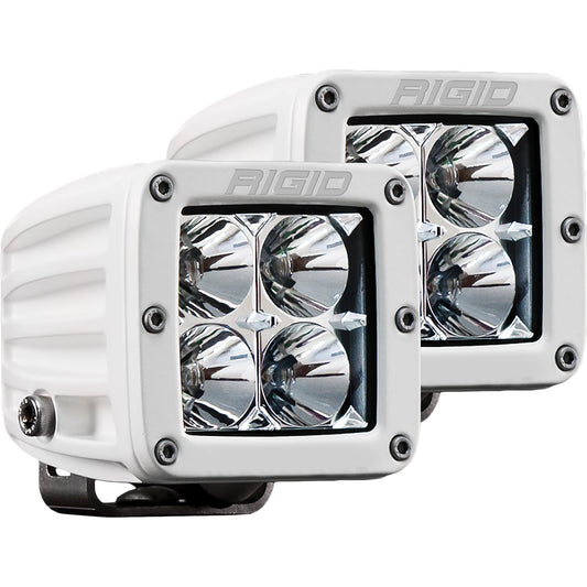 RIGID Industries D-Series PRO Hybrid-Flood LED - Pair - White [602113] - First Stop Marine