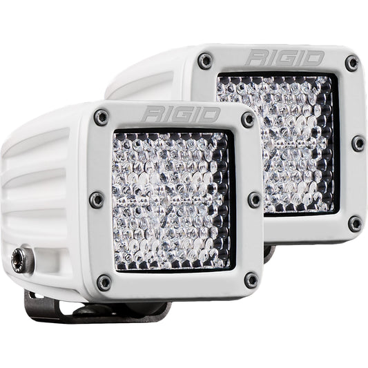 RIGID Industries D-Series PRO Hybrid-Diffused LED - Pair - White [602513] - First Stop Marine