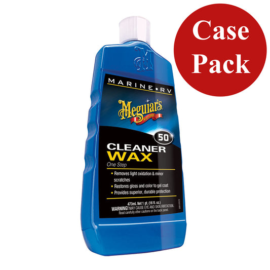 Meguiars Boat/RV Cleaner Wax - 16 oz - *Case of 6* [M5016CASE] - First Stop Marine