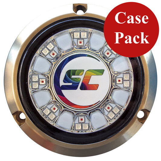 Shadow- Caster SCR-24 Bronze Underwater Light - 24 LEDs - Full Color Changing - *Case of 4* [SCR-24-CC-BZ-10CASE] - First Stop Marine