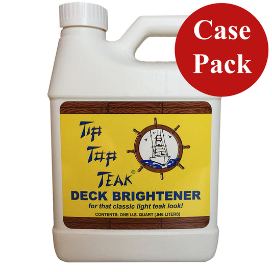 Tip Top Teak Tip Top Teak Deck Brightener - Quart - *Case of 12* [TB 3001CASE] - First Stop Marine