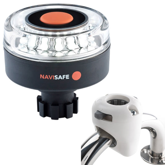 Navisafe Navilight 360 2NM w/Navibolt Base  Rail Mount - White [042KIT3] - First Stop Marine