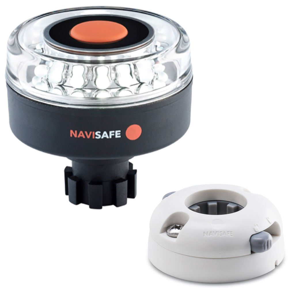 Navisafe Navilight 360 2NM w/Navibolt Base  Horizontal Mount - White [042KIT5] - First Stop Marine