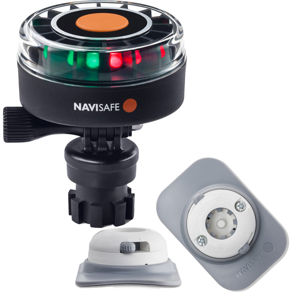 Navisafe Navilight 2NM Tricolor w/Navimount Base  RIB Mount - White [340KIT4] - First Stop Marine