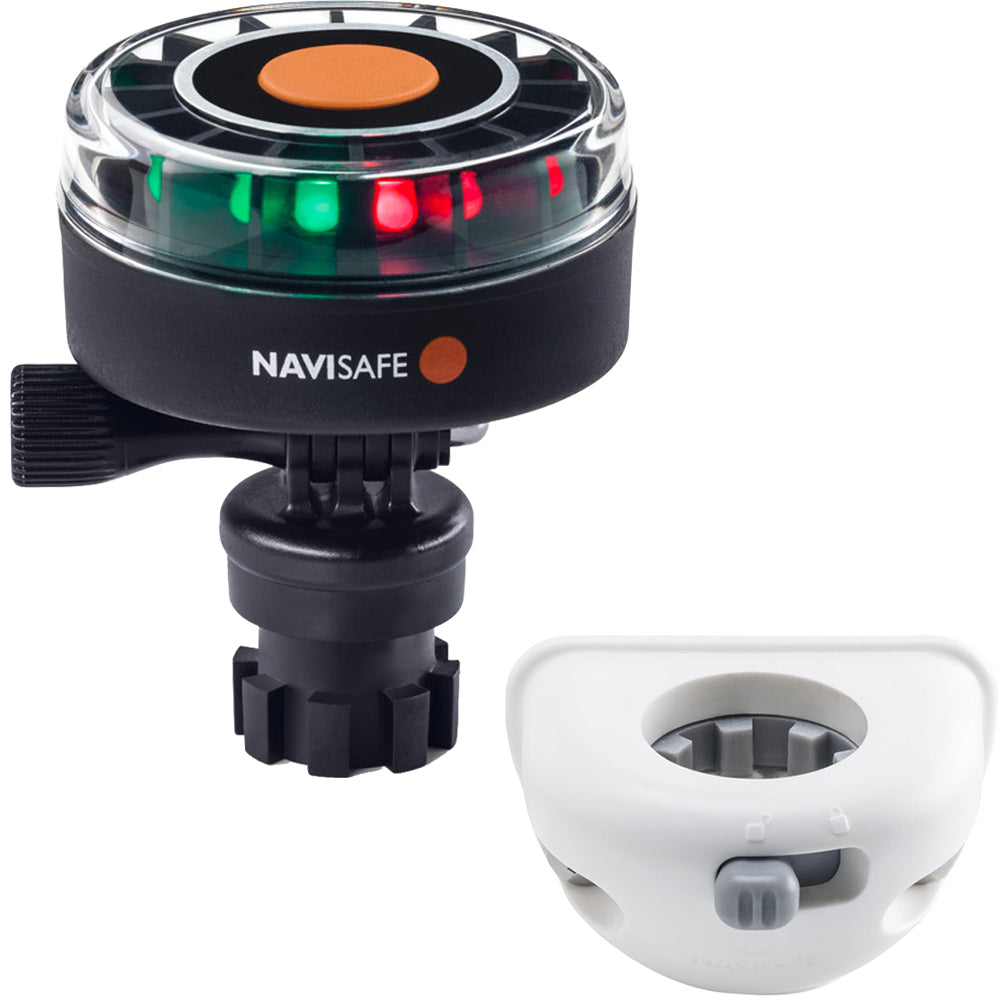 Navisafe Navilight 2NM Tricolor w/Navimount Base  Vertical Mount - White [340KIT6] - First Stop Marine