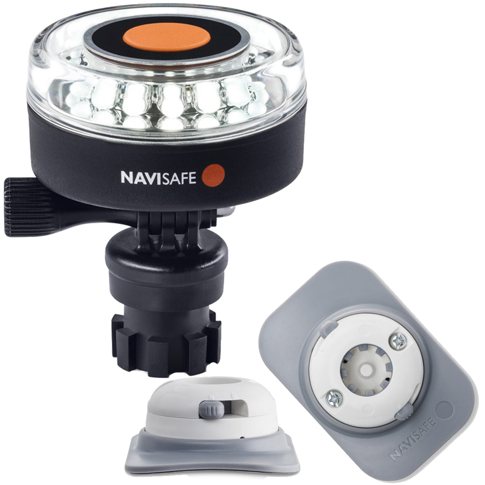 Navisafe Navilight 360 2NM White w/Navimount Base  RIB Mount - White [040KIT4] - First Stop Marine