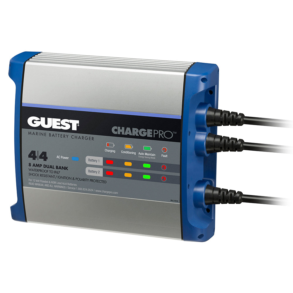 Guest On-Board Battery Charger 8A / 12V - 2 Bank - 120V Input [2707A] - First Stop Marine