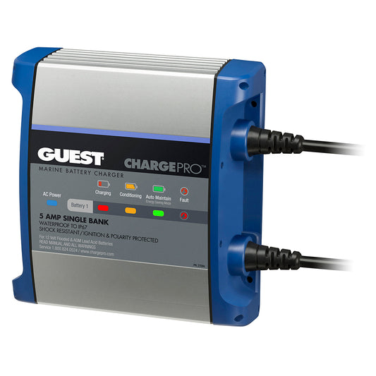 Guest On-Board Battery Charger 5A / 12V - 1 Bank - 120V Input [2708A] - First Stop Marine