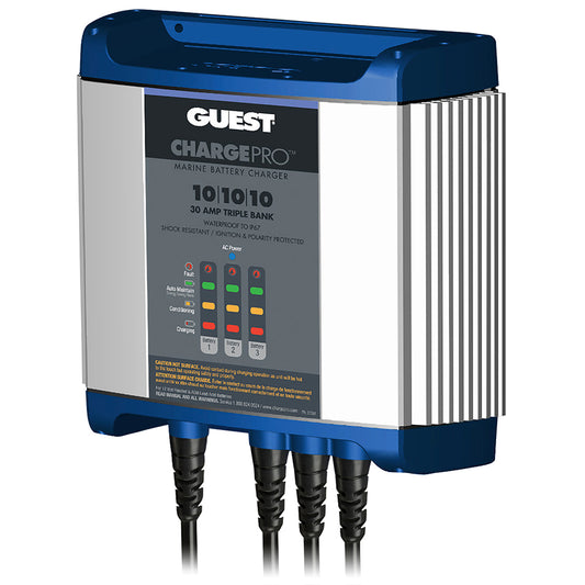 Guest On-Board Battery Charger 30A / 12V - 3 Bank - 120V Input [2731A] - First Stop Marine