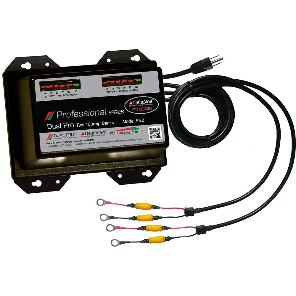 Dual Pro Professional Series Battery Charger - 30A - 2-15A-Banks - 12V/24V [PS2] - First Stop Marine