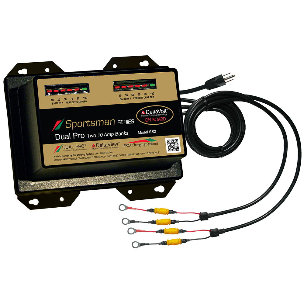 Dual Pro Sportsman Series Battery Charger - 20A - 2-10A-Banks - 12V/24V [SS2] - First Stop Marine