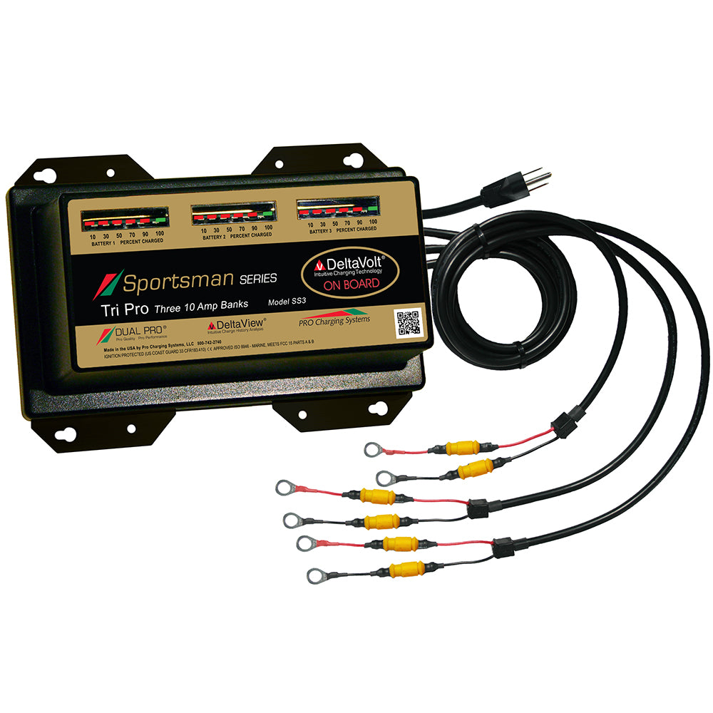 Dual Pro Sportsman Series Battery Charger - 30A - 3-10A-Banks - 12V-36V [SS3] - First Stop Marine