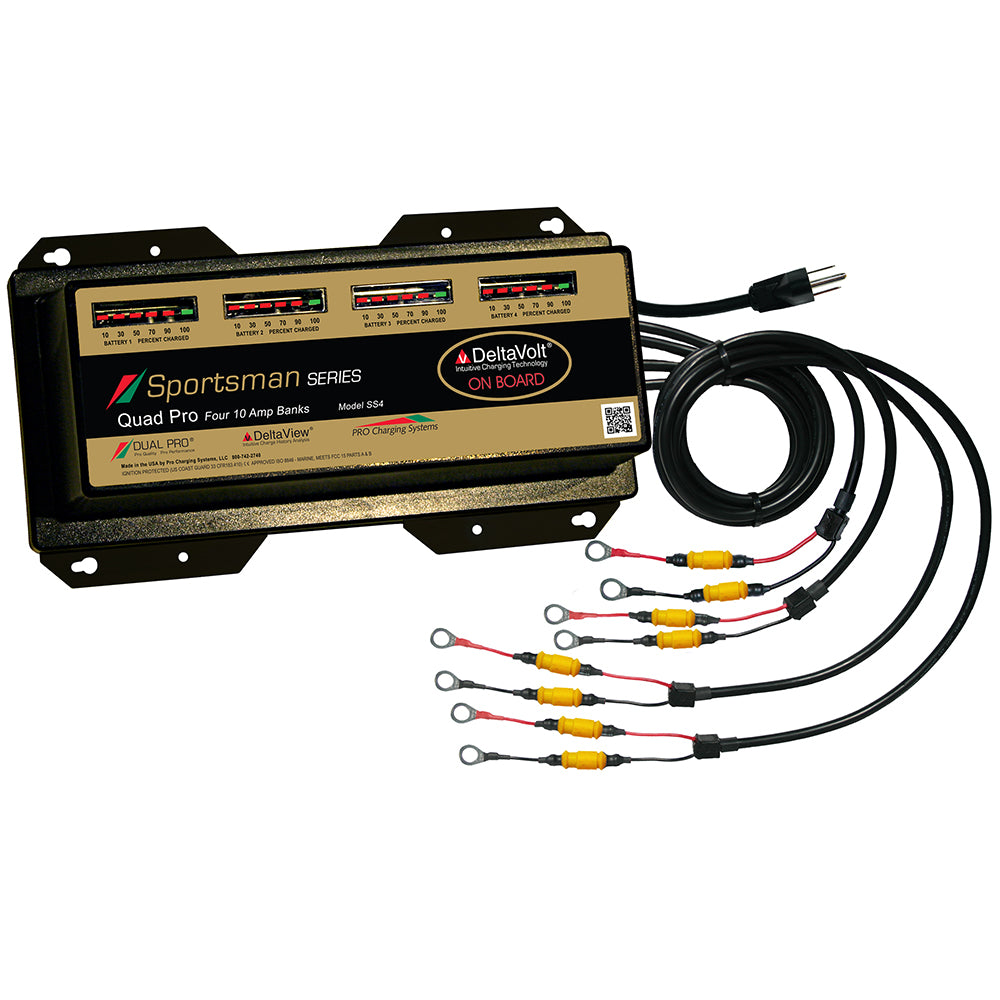 Dual Pro Sportsman Series Battery Charger - 40A - 4-10A-Banks - 12V-48V [SS4] - First Stop Marine