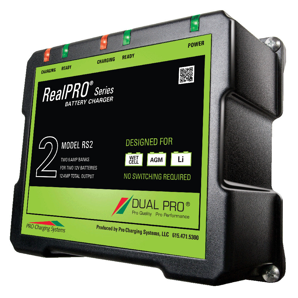 Dual Pro RealPRO Series Battery Charger - 12A - 2-6A-Banks - 12V/24V [RS2] - First Stop Marine