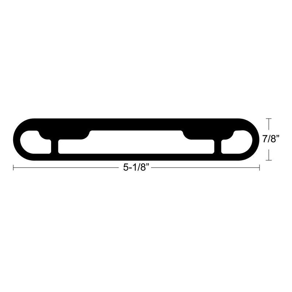 TACO T-Top Extrusion Plate Pre-Drilled for Grand Slams - 20" - Pair [GSE-1939BSA20] - First Stop Marine