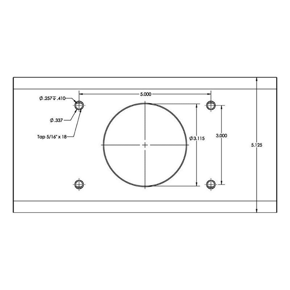 TACO T-Top Extrusion Plate Pre-Drilled for Grand Slams - 20" - Pair [GSE-1939BSA20] - First Stop Marine