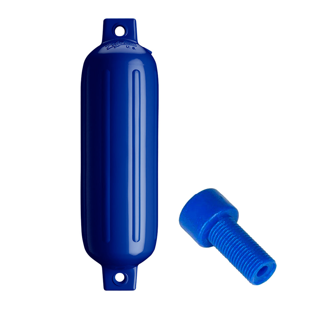 Polyform G-3 Twin Eye Fender 5.5" x 19" - Cobalt Blue w/Adapter [G-3-COBALT BLUE] - First Stop Marine