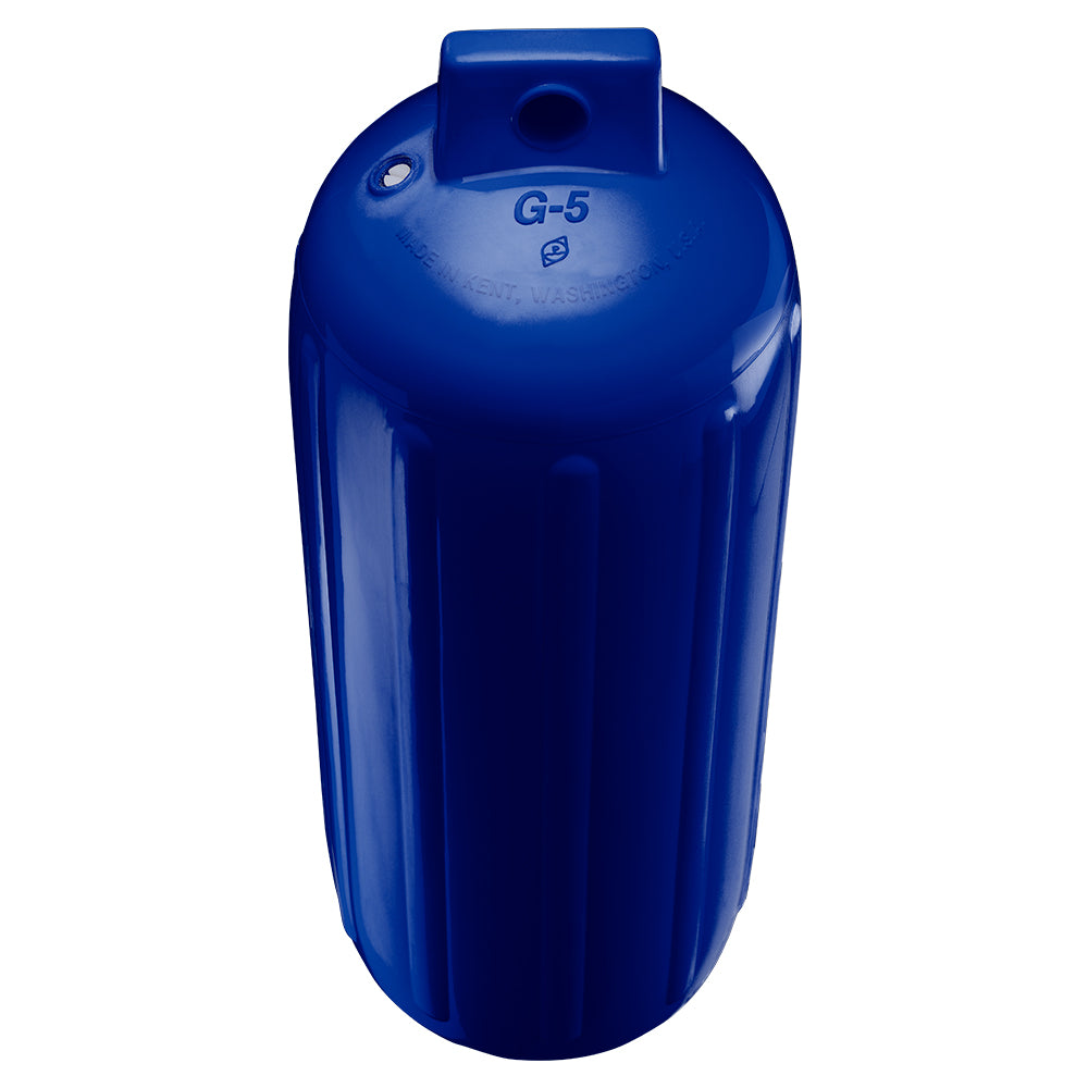 Polyform G-5 Twin Eye Fender 8.8" x 26.8" - Cobalt Blue w/Adapter [G-5-COBALT BLUE] - First Stop Marine