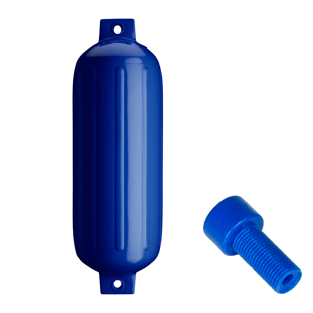 Polyform G-5 Twin Eye Fender 8.8" x 26.8" - Cobalt Blue w/Adapter [G-5-COBALT BLUE] - First Stop Marine