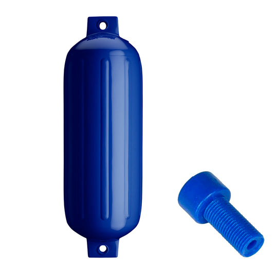 Polyform G-5 Twin Eye Fender 8.8" x 26.8" - Cobalt Blue w/Adapter [G-5-COBALT BLUE] - First Stop Marine