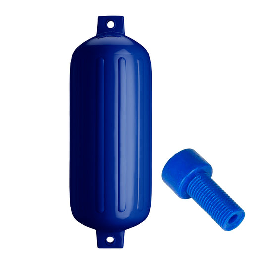 Polyform G-6 Twin Eye Fender 11" x 30" - Cobalt Blue w/Adapter [G-6-COBALT BLUE] - First Stop Marine