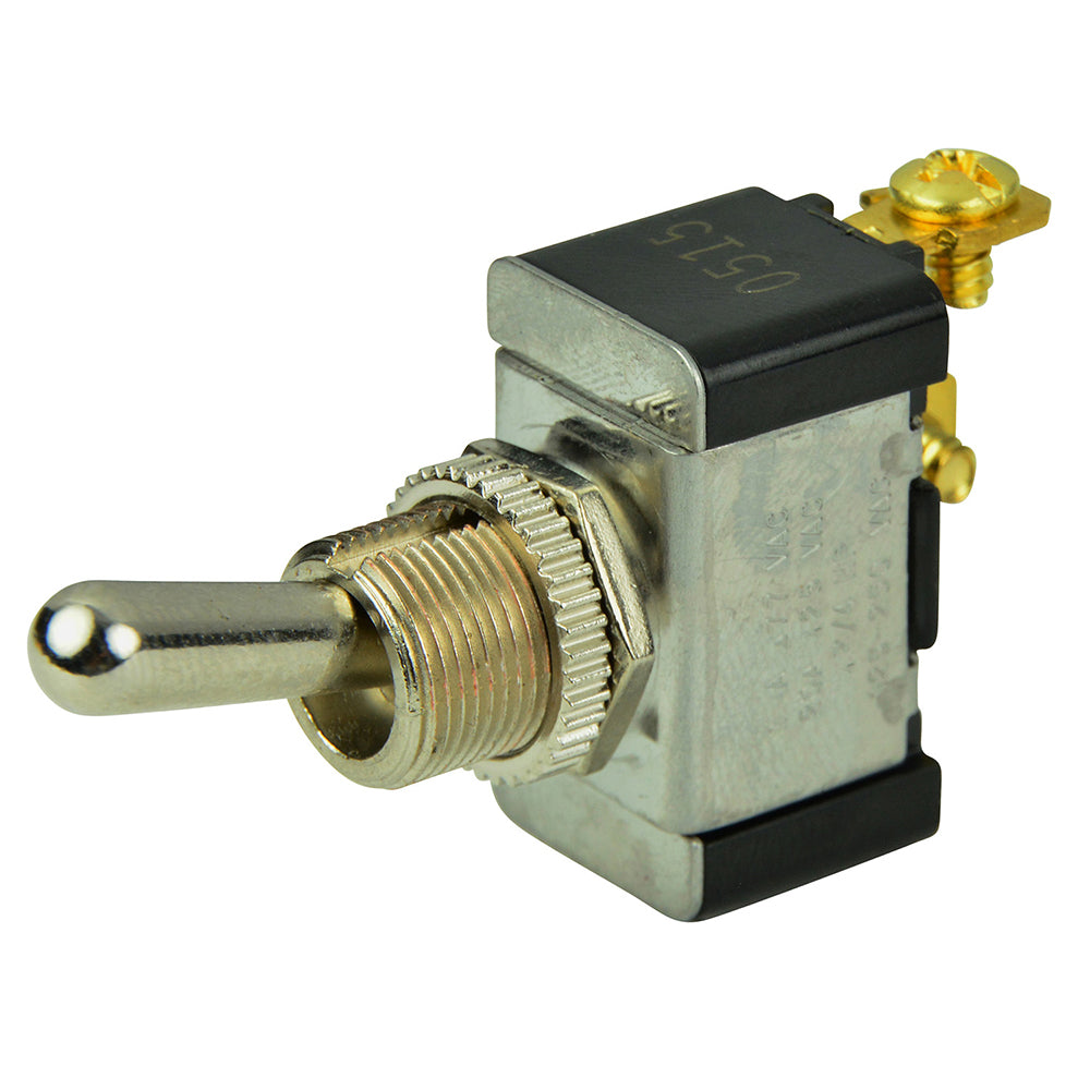 BEP SPST Chrome Plated Toggle Switch -OFF/(ON) [1002002] - First Stop Marine