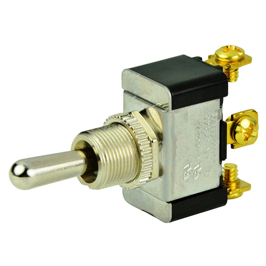 BEP SPDT Chrome Plated Toggle Switch - (ON)/OFF/(ON) [1002004] - First Stop Marine