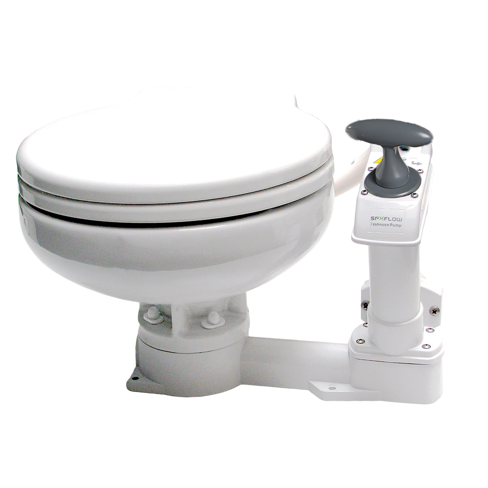 Johnson Pump AquaT Manual Marine Toilet - Super Compact [80-47625-01] - First Stop Marine