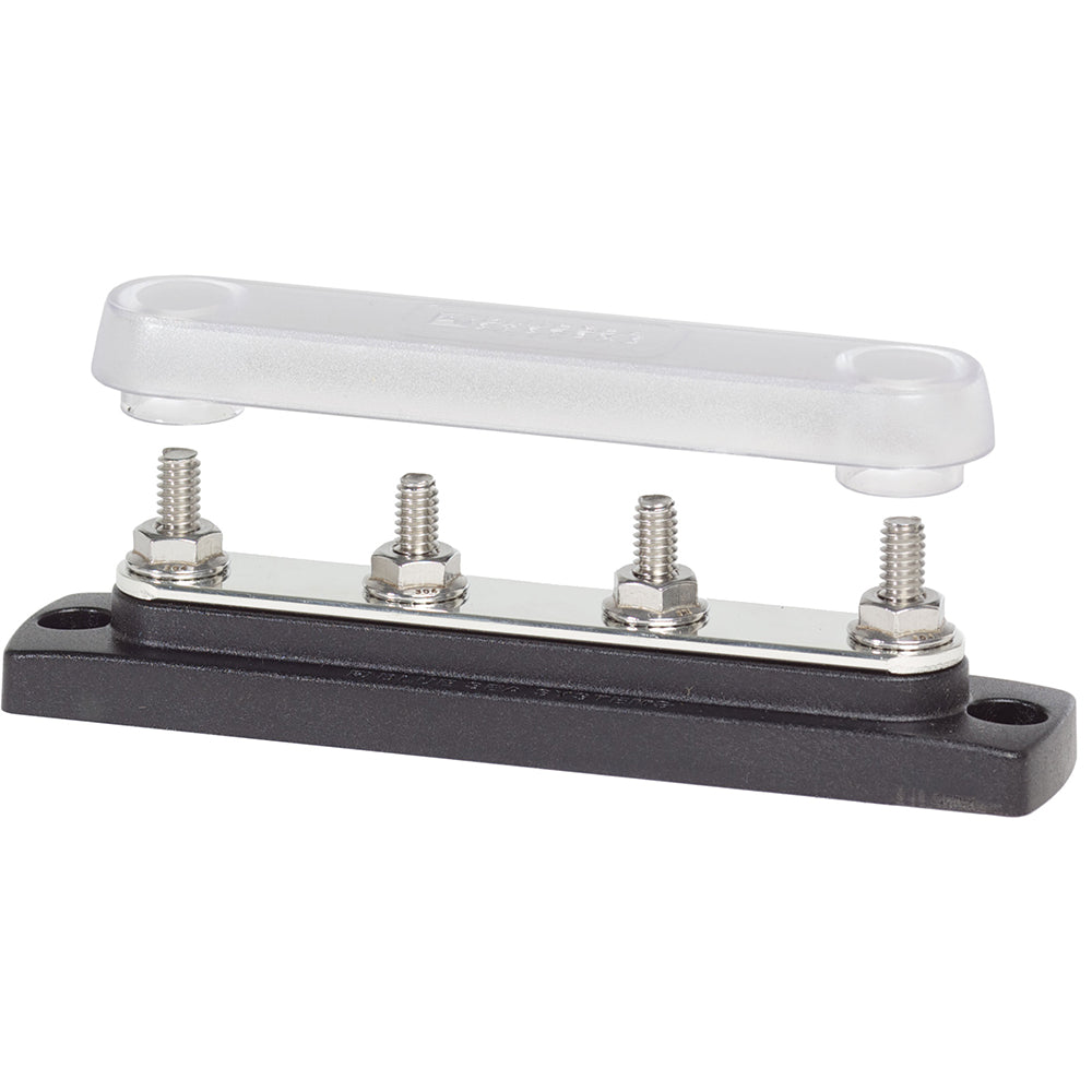 Blue Sea 2307 Common 150A BusBar - (4) 1/4"-20 Studs w/Cover [2307] - First Stop Marine