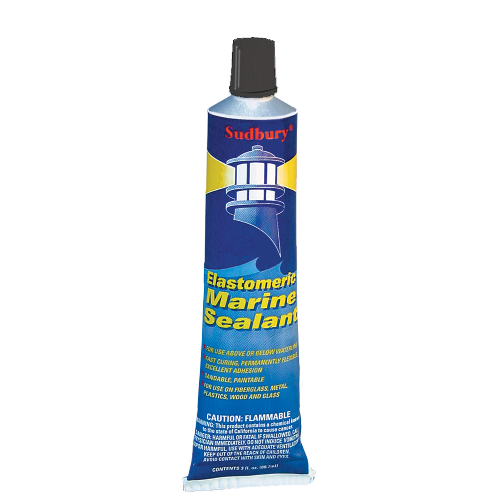 Sudbury Elastometric 3 oz (89ml) Sealant Tube - Black [322] - First Stop Marine