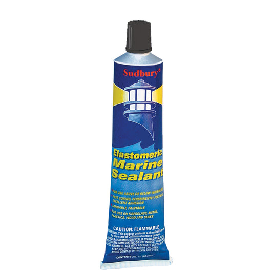 Sudbury Elastometric 3 oz (89ml) Sealant Tube - Black [322] - First Stop Marine