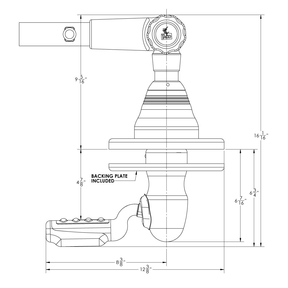 TACO Grand Slam 400 Outrigger Top Mount - Pair [GS-400] - First Stop Marine