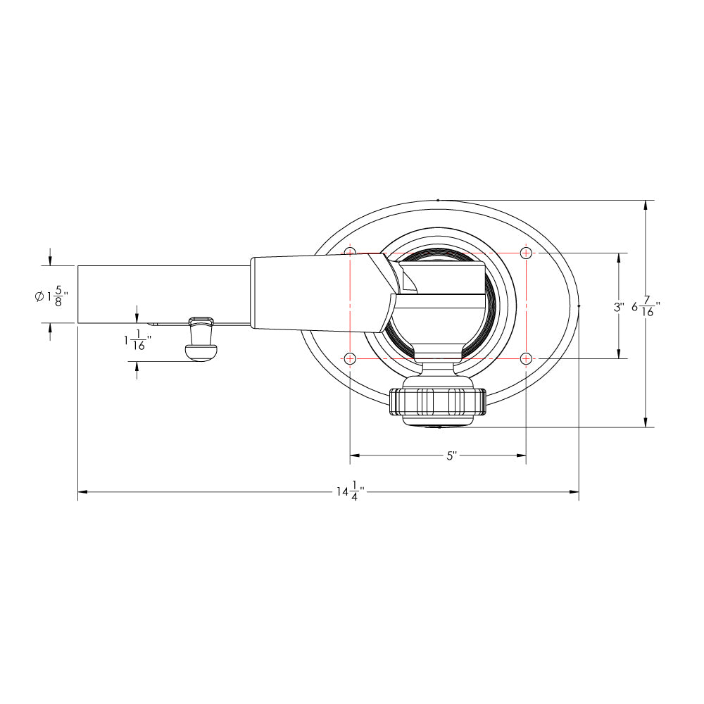 TACO Grand Slam 400 Outrigger Top Mount - Pair [GS-400] - First Stop Marine