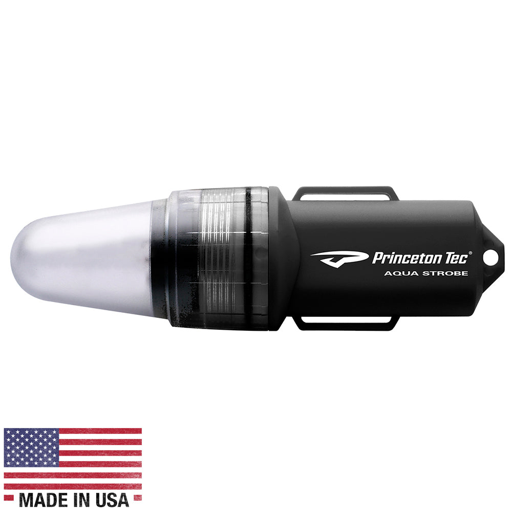 Princeton Tec Aqua Strobe LED - Black [AS-LED-BK] - First Stop Marine