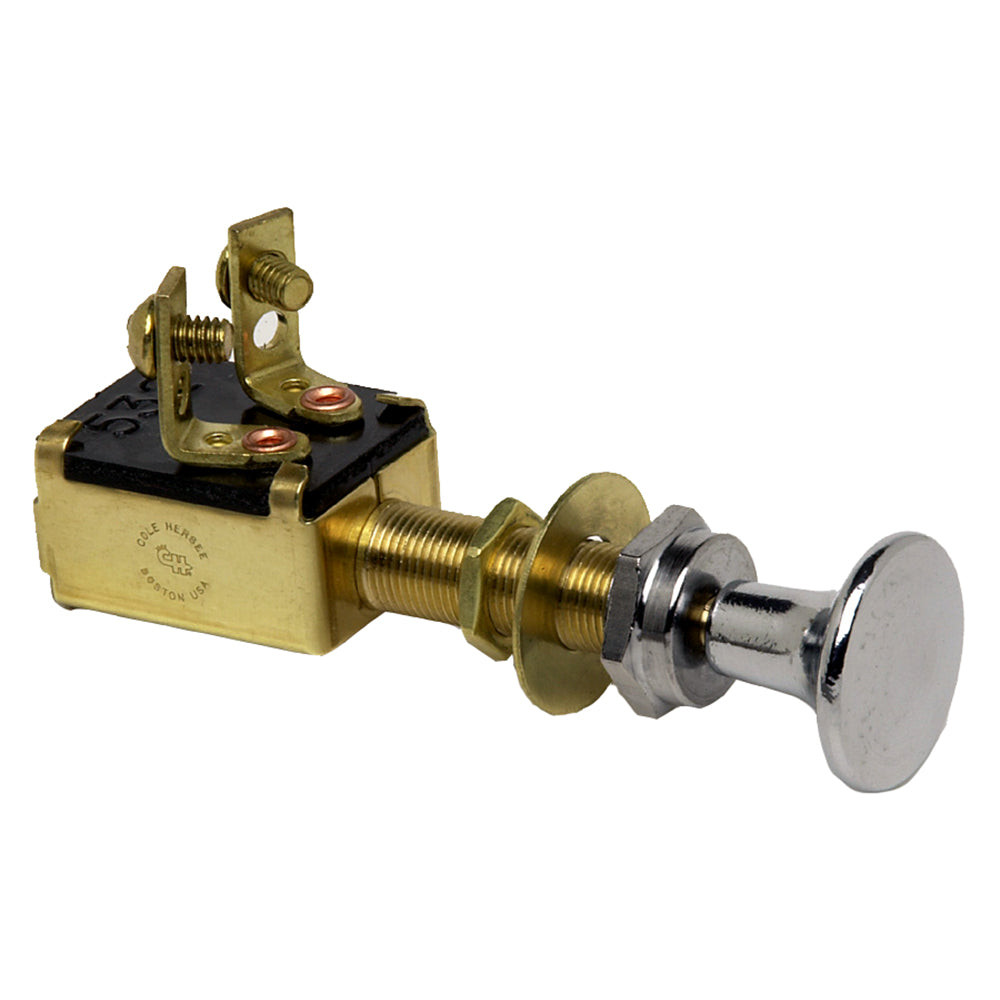 Cole Hersee Push Pull Switch SPST Off-On 2 Screw [M-628-BP] - First Stop Marine