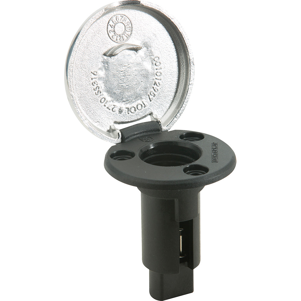 Attwood LightArmor Plug-In Base - 2 Pin - Stainless Steel - Round [910R2PSB-7] - First Stop Marine