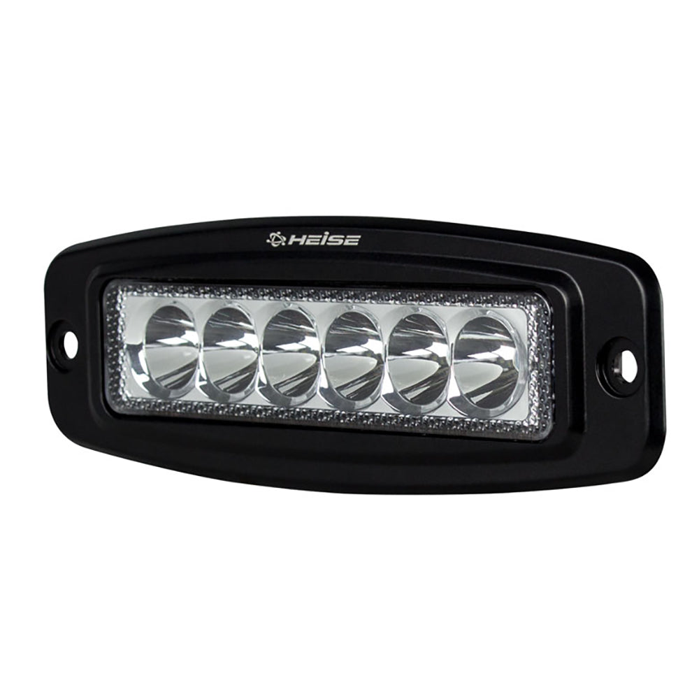 HEISE 6 LED Single Row Driving Light - Flush Mount [HE-FMDL1] - First Stop Marine