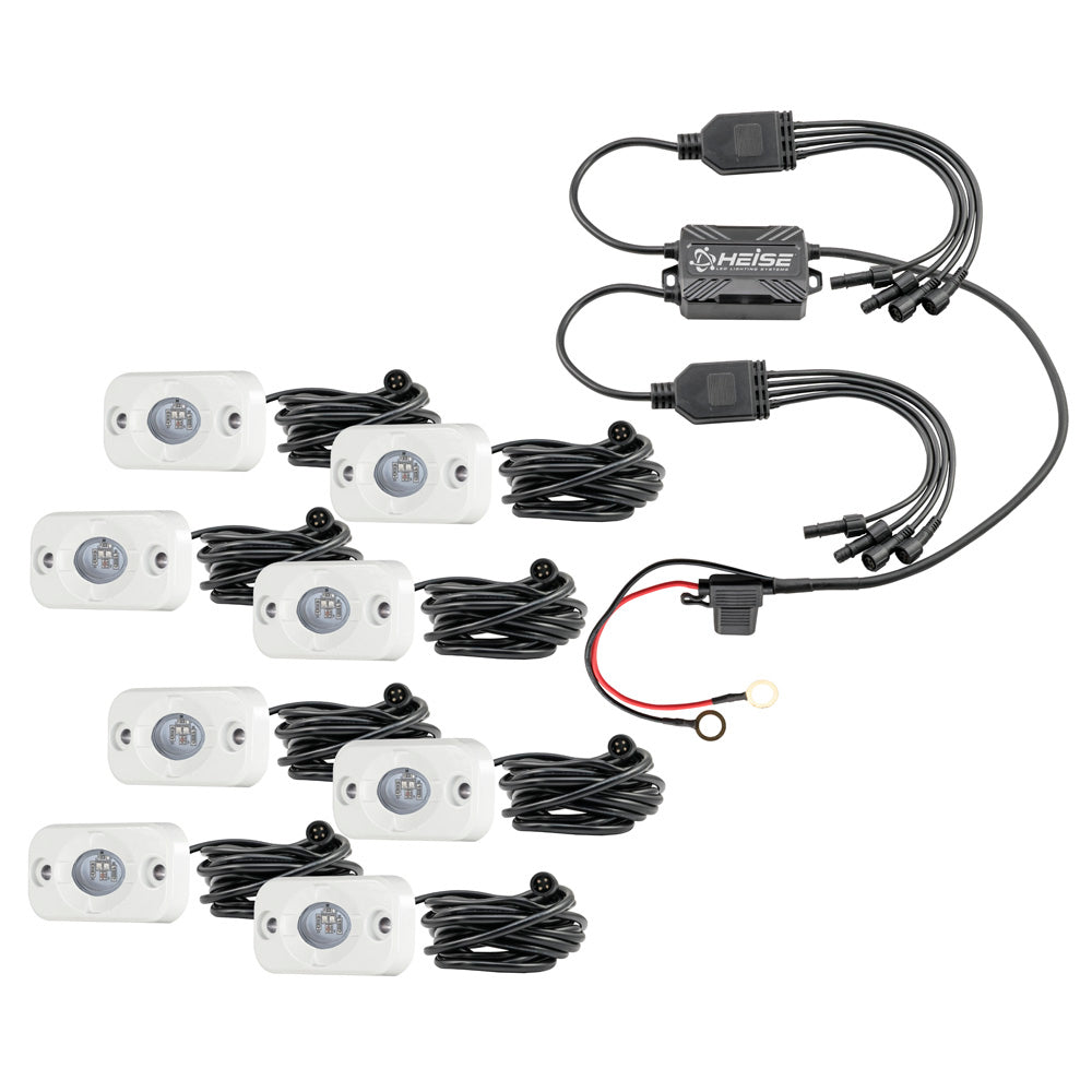 HEISE RGB Accent Light Kit - 8 Pack [HE-8MLRGBK] - First Stop Marine