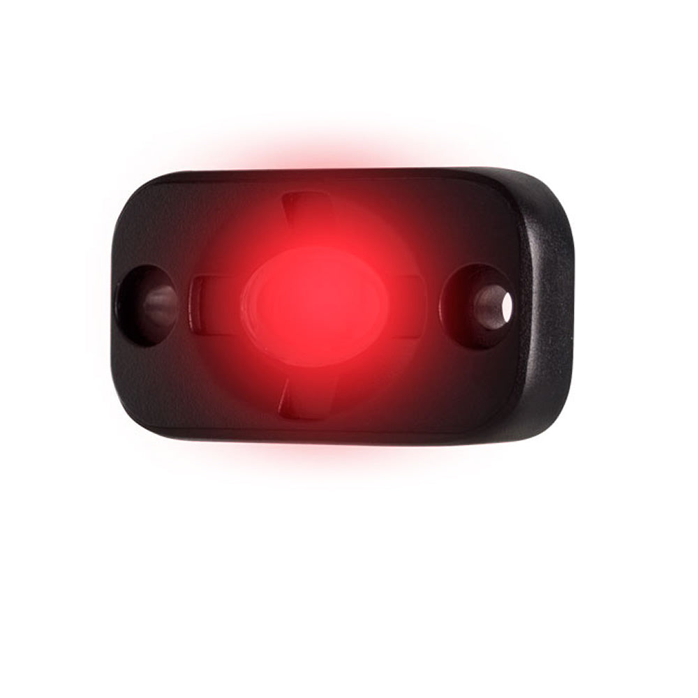 HEISE Auxiliary Accent Lighting Pod - 1.5" x 3" - Black/Red [HE-TL1R] - First Stop Marine