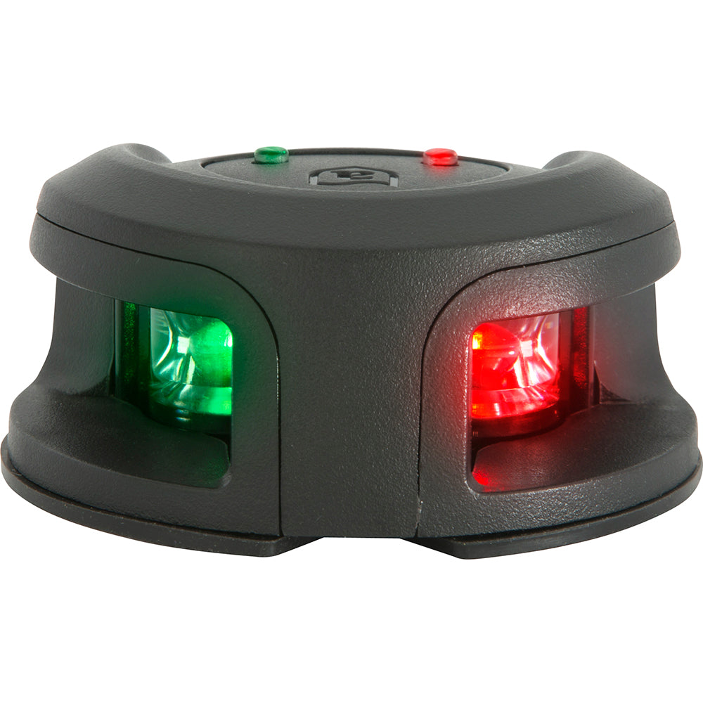 Attwood LightArmor Bow Mount Navigation Light - Composite Black - Bi-Color - 2NM [NV2002PB-7] - First Stop Marine