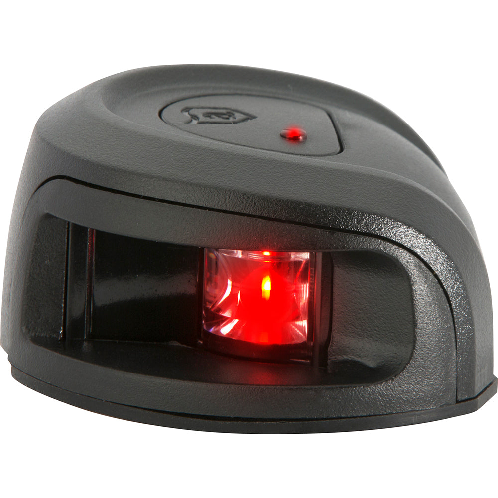 Attwood LightArmor Deck Mount Navigation Light - Black Composite - Port (red) - 2NM [NV2012PBR-7] - First Stop Marine